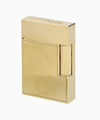 Cigars Зажигалка S.T. Dupont LIGNE 2 BRUSHED YELLOW GOLD  (016887) Gift Boxed D_291 photo