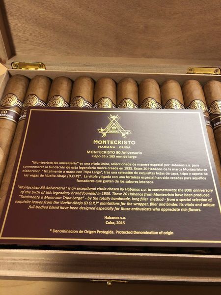 Cигари Montecristo 80 ANIVERSARIO - box 20 A_Mr_80 фото