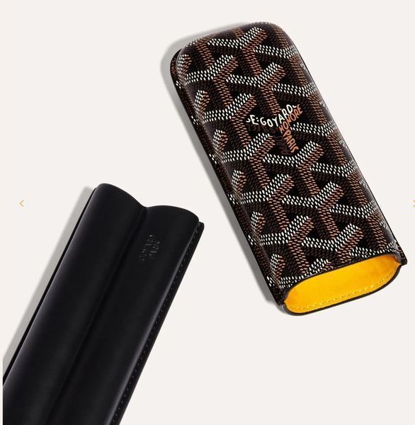 Сигары Футляр GOYARD Churchill 2 Cigar Case - Black C3Cigar фото